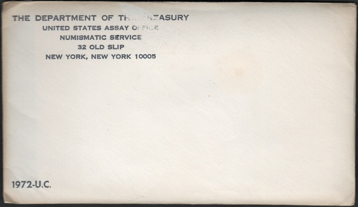 1972 UNCIRCULATED SET IN ORIGINAL US MINT PACKAGING (11 PC)