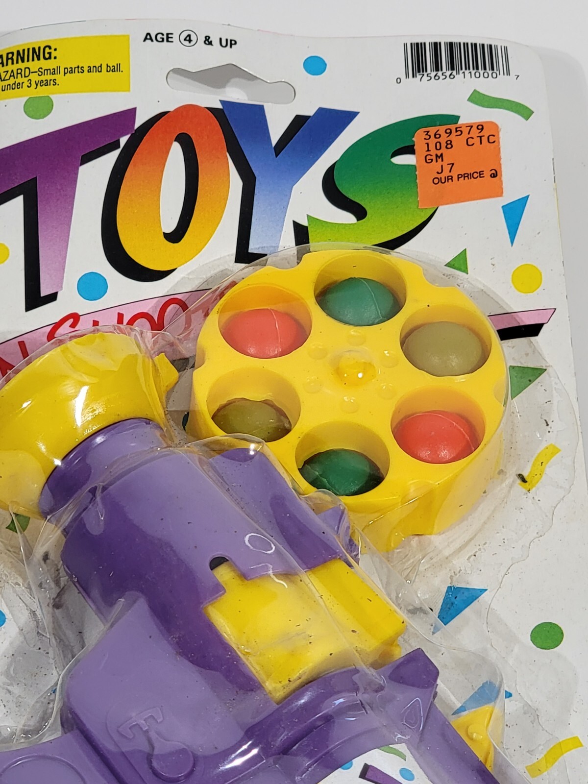 Vintage Ja-Ru Toys Fun Shooter No. 1545 Purple Gun