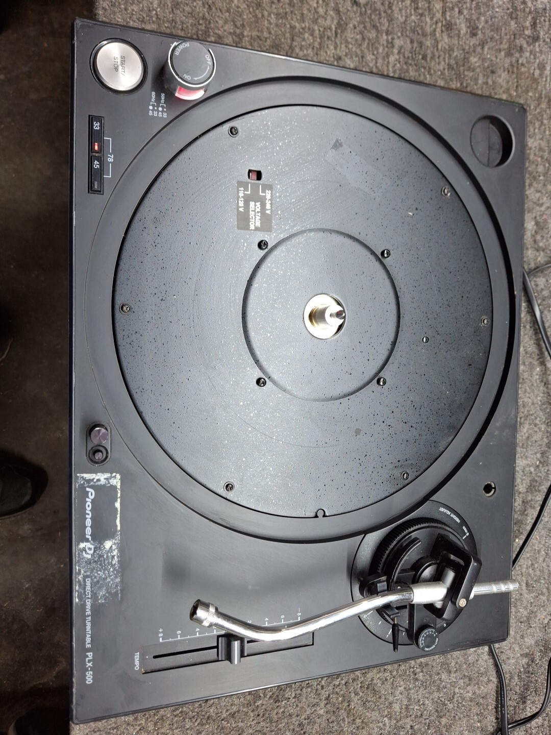 Pioneer PLX-500 DJ Turntable  BLACK **READ**