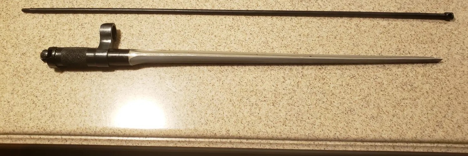 SKS Rifle Spike Bayonet and Cleaning Rod