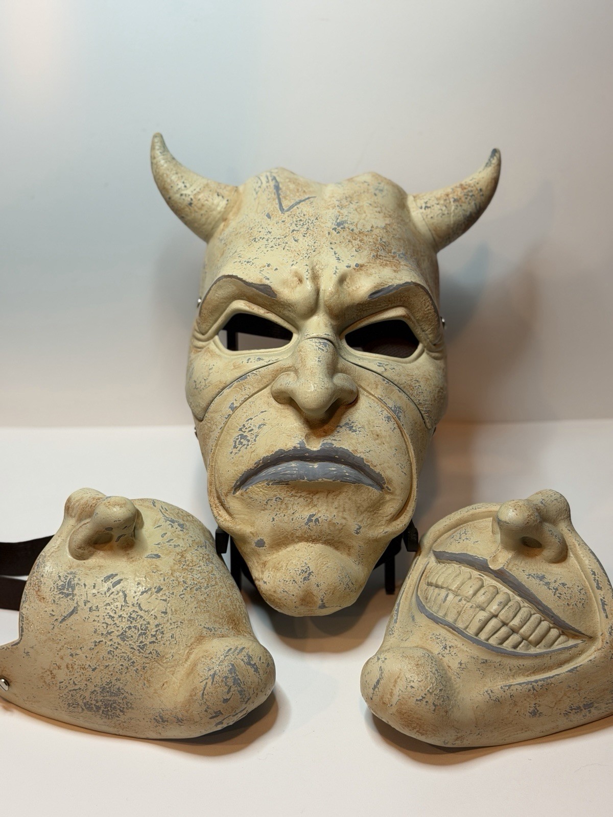 Black Phone Grabber Mask Replica Complete Set With 3 Faceplates