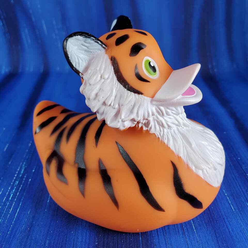 Tiger Rubber Duck Wildlife Wild Republic NEW!