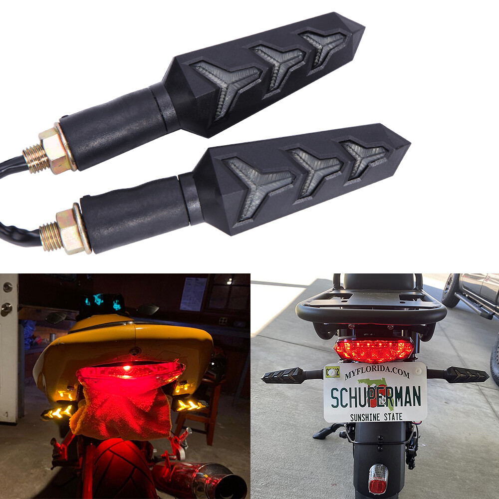Motorcycle LED Turn Signals Blinker Lights For Suzuki DRZ400sm SV650 GSXR1000