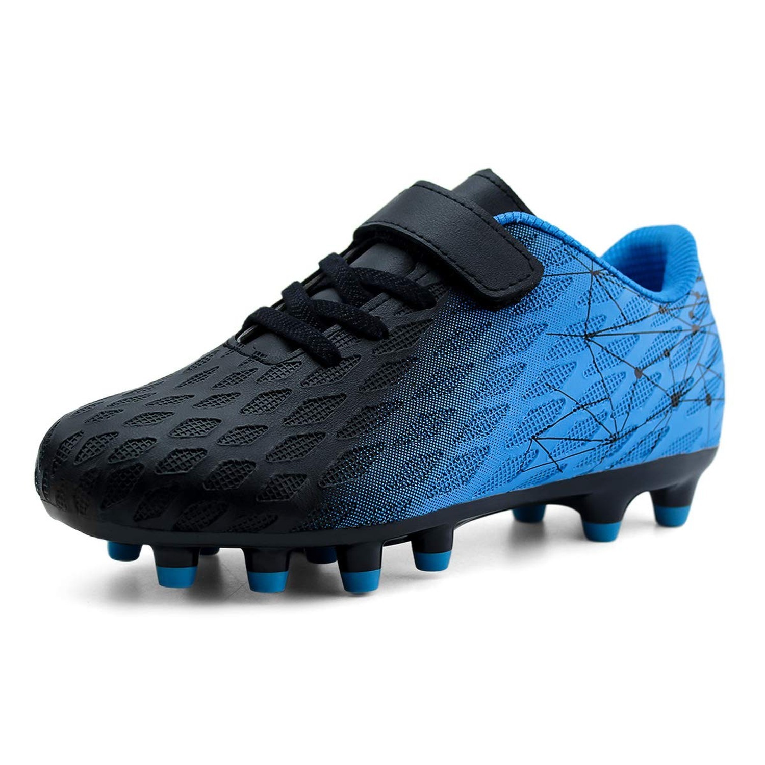 brooman Kids Firm Ground Soccer Cleats Boys Girls Athletic Outdoor Football S...