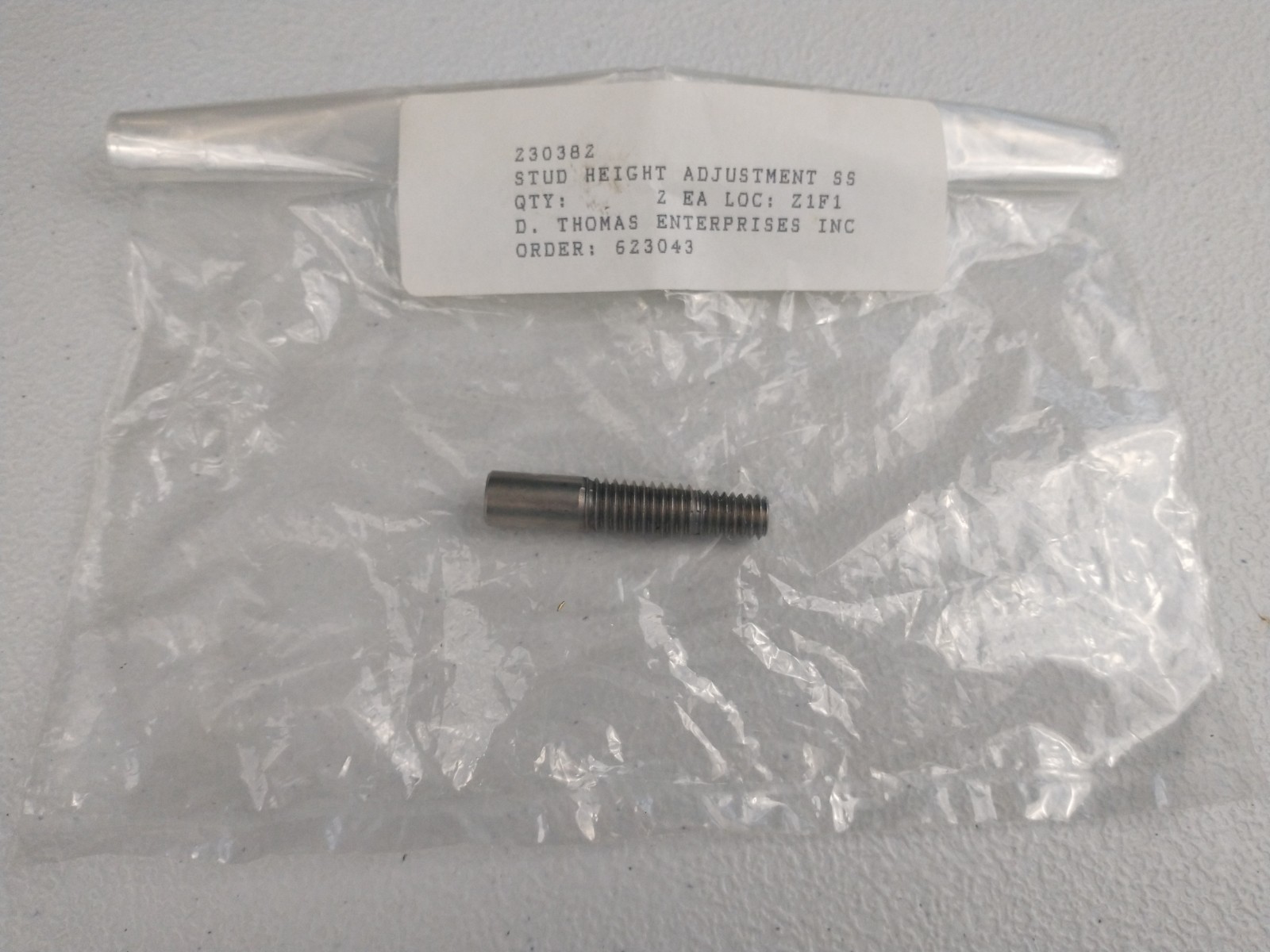 Stud Height Adjustment for Power Eagle Carpet Extractor Part # 230382, NEW - SS