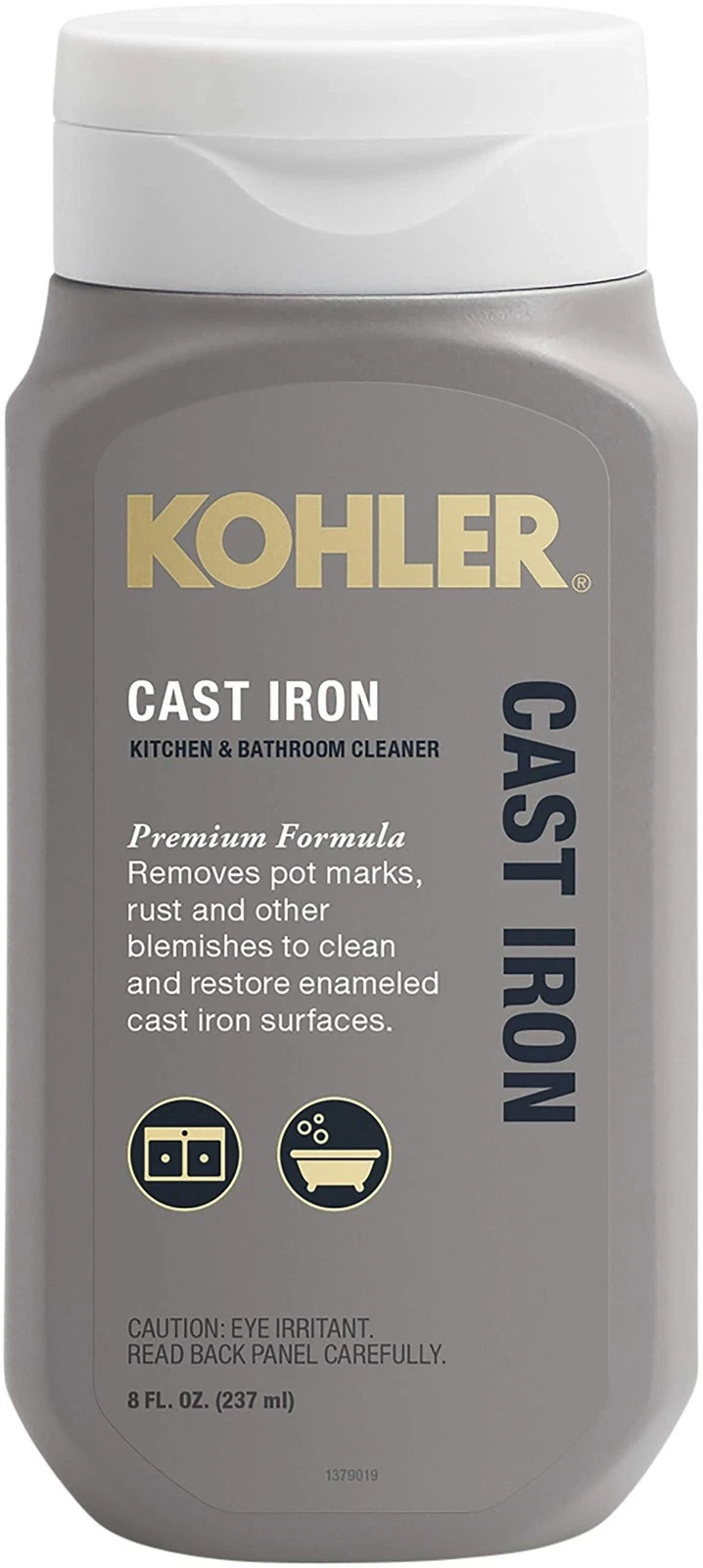 KOHLER  Cast Iron Cleaner, For Kitchen and Bathroom, 8 oz Bottle, FREE SHIPPING