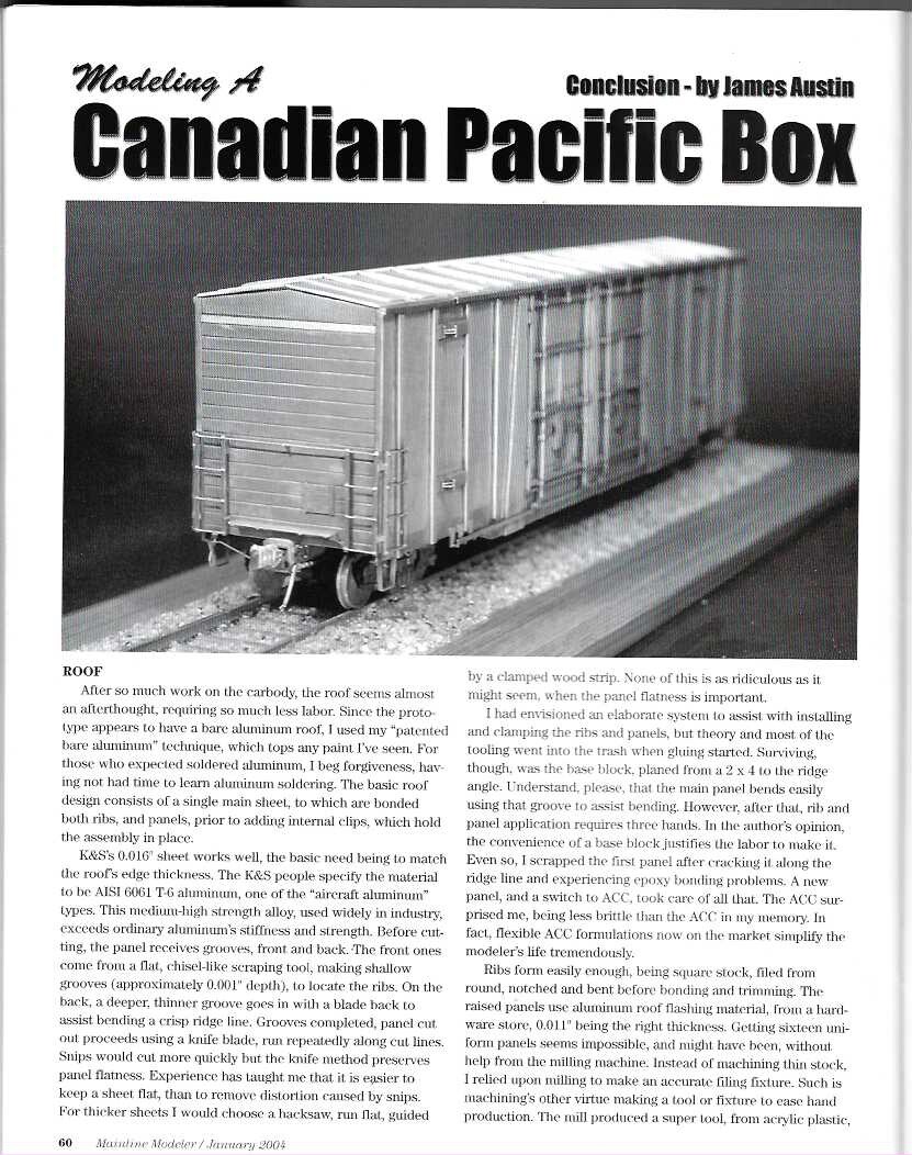 Mainline Modeler Jan 2004 N&W Horseshoe Depot Simplot KCS B-3 Soo Bevier Mine