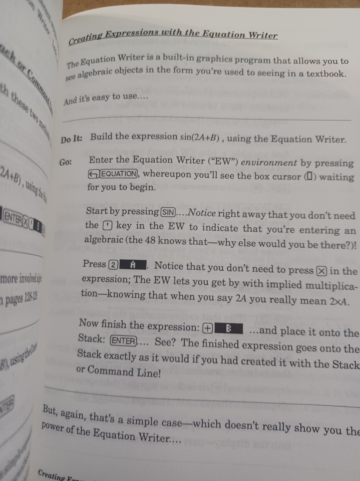 An Easy Course In Using The HP-48SX, calculator guide, 386 pages + errata sheet