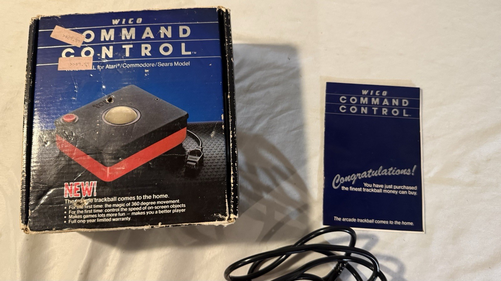 Command Control Wico Trackball In Box Tested Working Refurbished