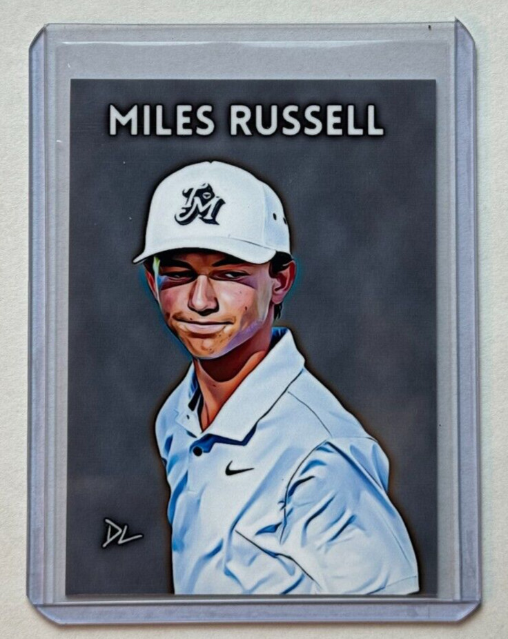 Miles Russell Limited Edition Artist Signed "Korn Ferry Tour" Rookie Card 7/10