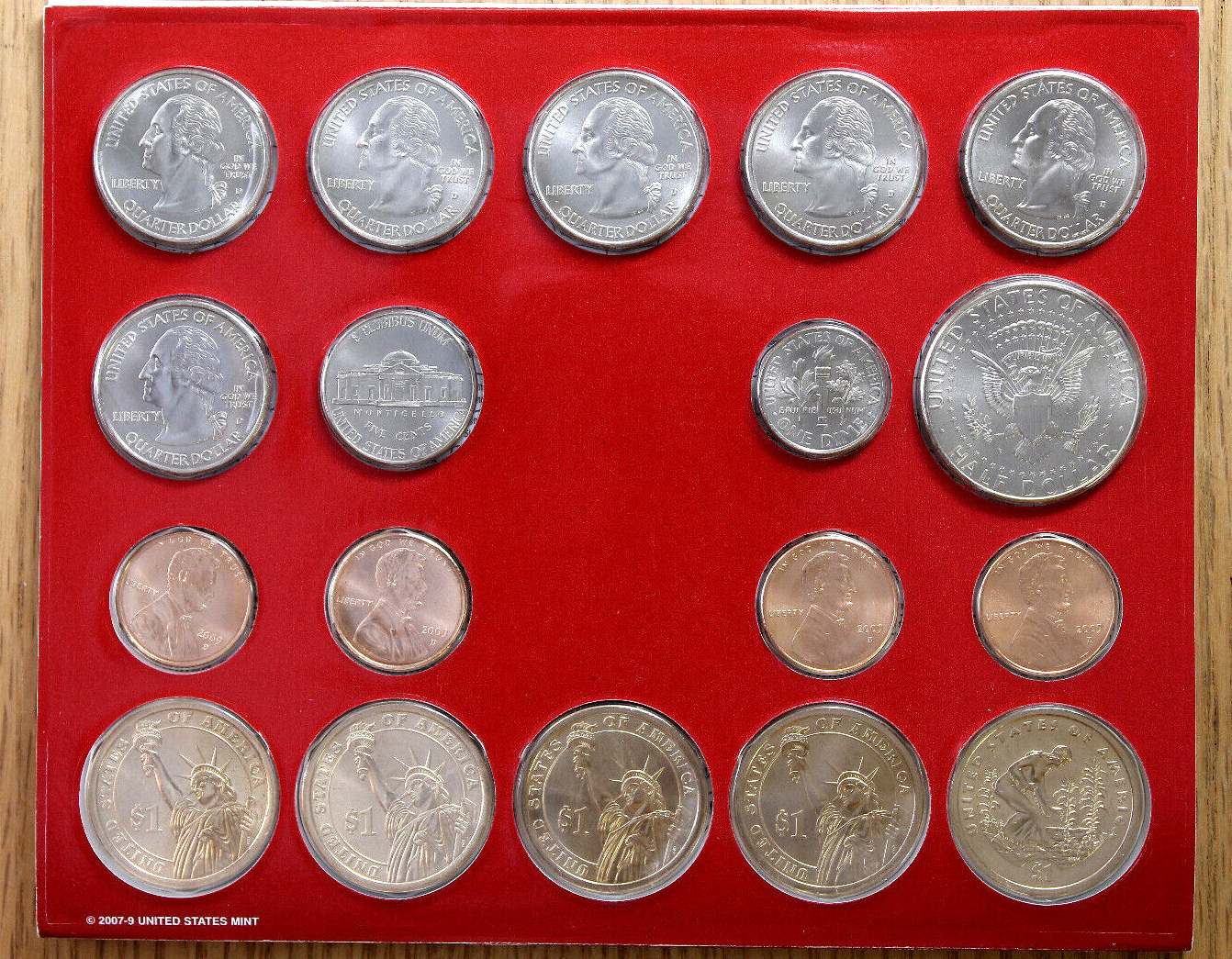 2009 Mint Set - Uncirculated Coins - 36-Coin Set - P & D