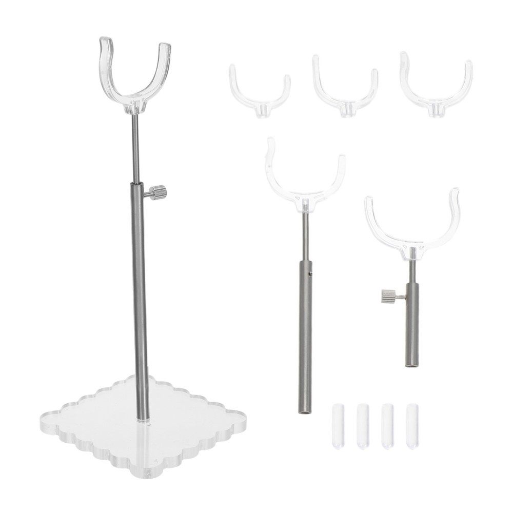 Adjustable Display Stands for Collectibles Acrylic Vertical Base