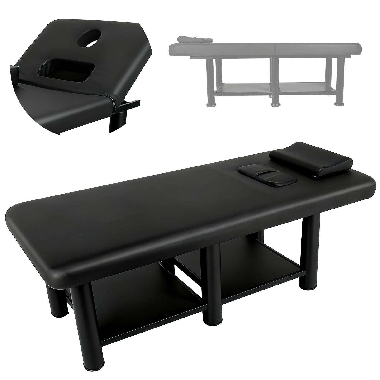 Heavy Professional Massage Bed with Detachable Headrest and Adjustable Backrest