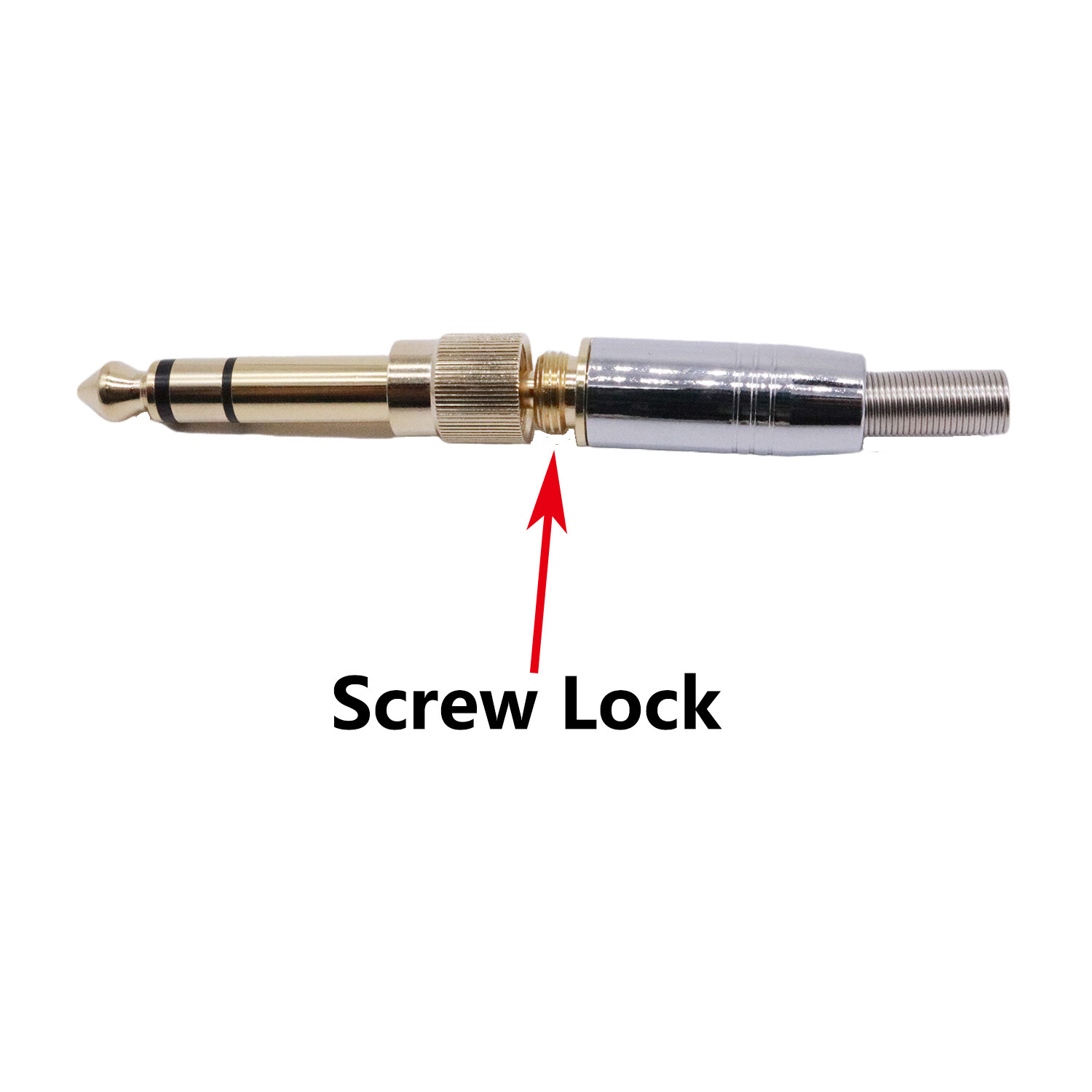 6.35mm Male To 3.5mm Female HiFi Headphone Audio Connector W 3.5mm Screw Adapter