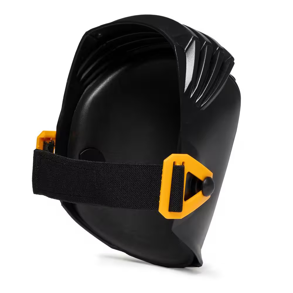 Waterproof Black Knee Pads with Flexible Accordion Construction