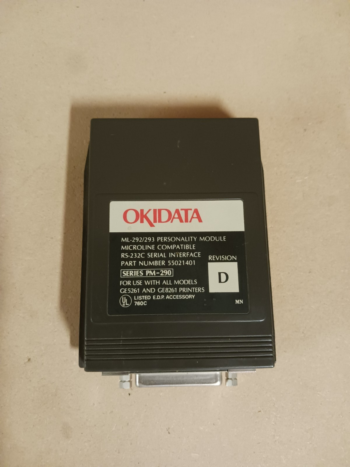 Okidata ML-293/294 Personality Module, Microline Compatible, Series No. PM-290