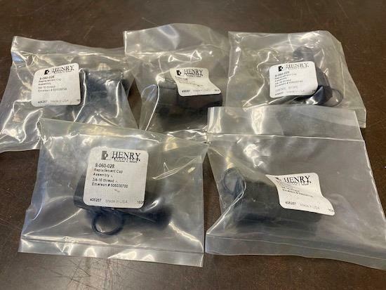 LOT OF 5 HENRY 8-060-028 REPLACEMENT CAP ASSEMBLY 3/4-16 THREAD