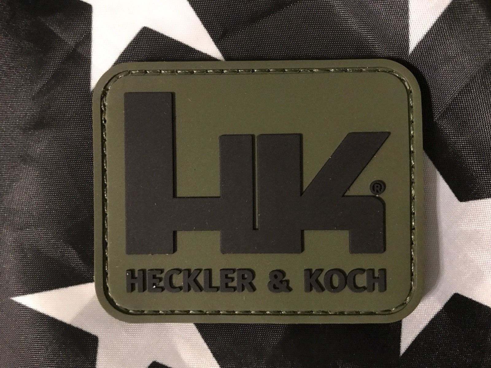 Heckler Koch HK LOGO Tactical GREEN PVC Patch P7 P30 USP HK45 VP9 ACU BDU