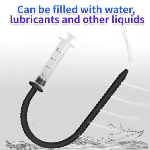 Male Silicone Sound Trainer Plug Urethral Stretcher Dilator Enhancer Stretching