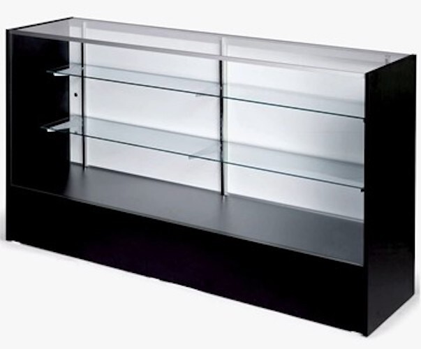 4 FT FULL VISION SHOWCASE K.D.- BLACK