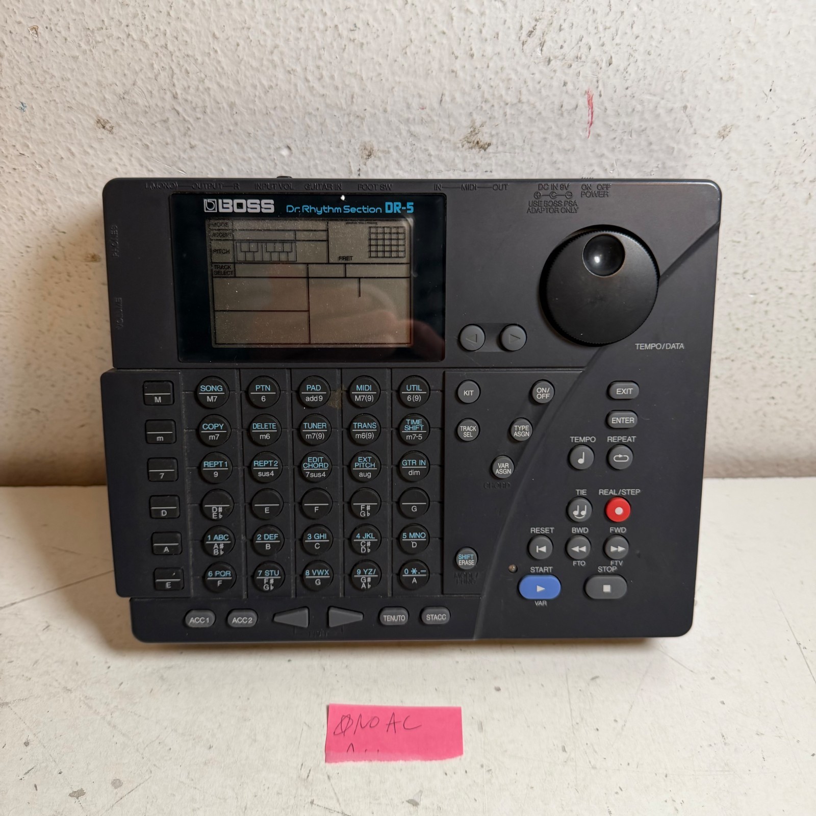 Boss Dr. Rhythm Section DR-5 Gray Portable Programmable Drum Machine Sequencer