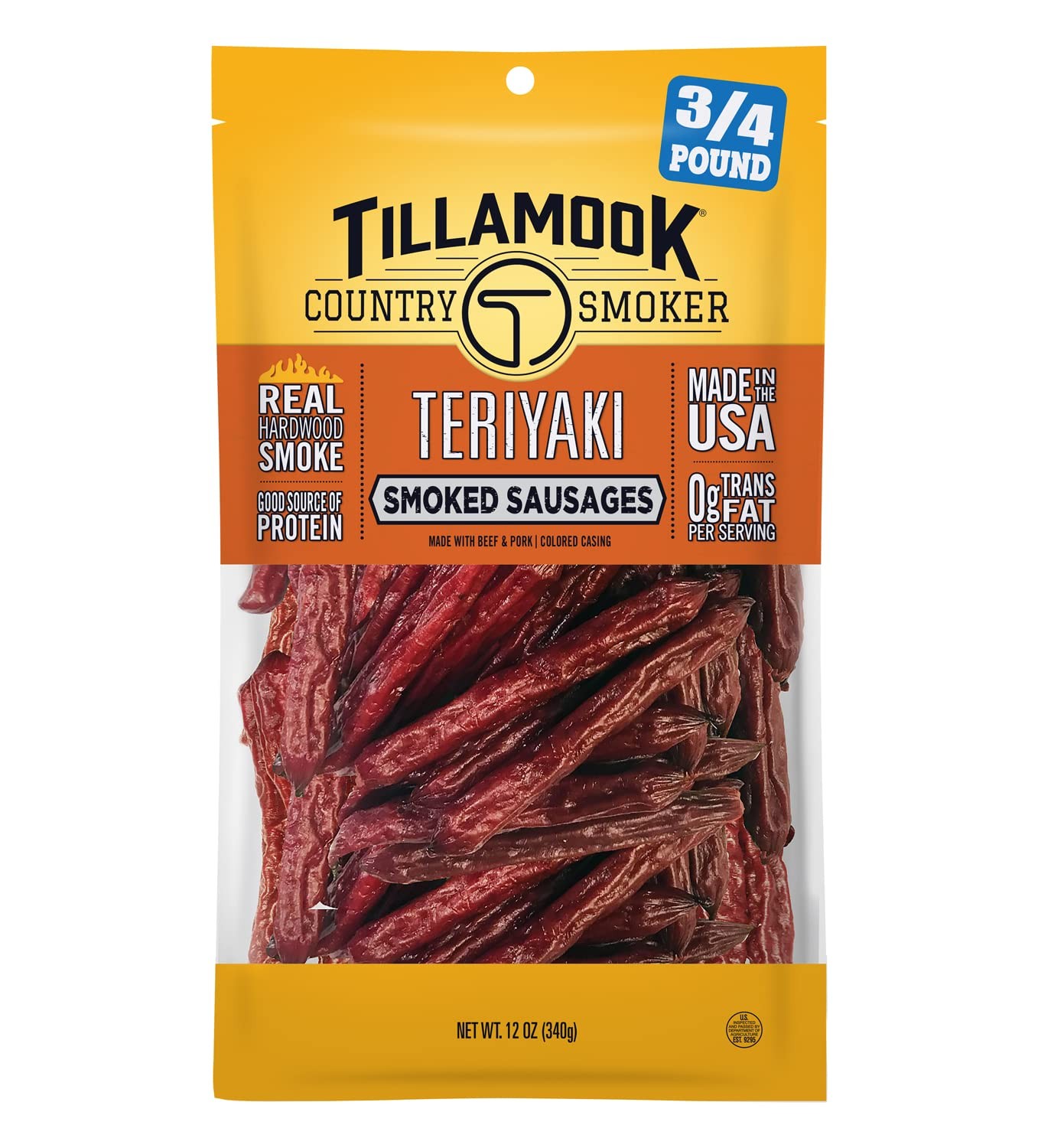 Tillamook Country Smoker Real Hardwood Smoked Sausages, 12 Ounce (Pack of 1)