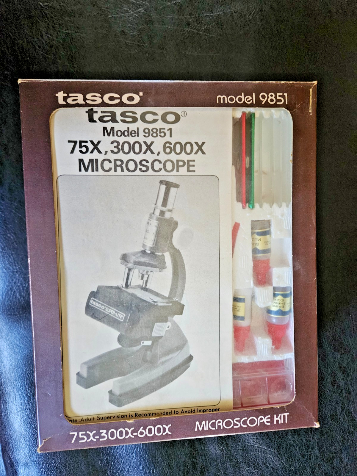 Vintage Tasco Model 9851 Microscope All Still in Original Package (Rare)