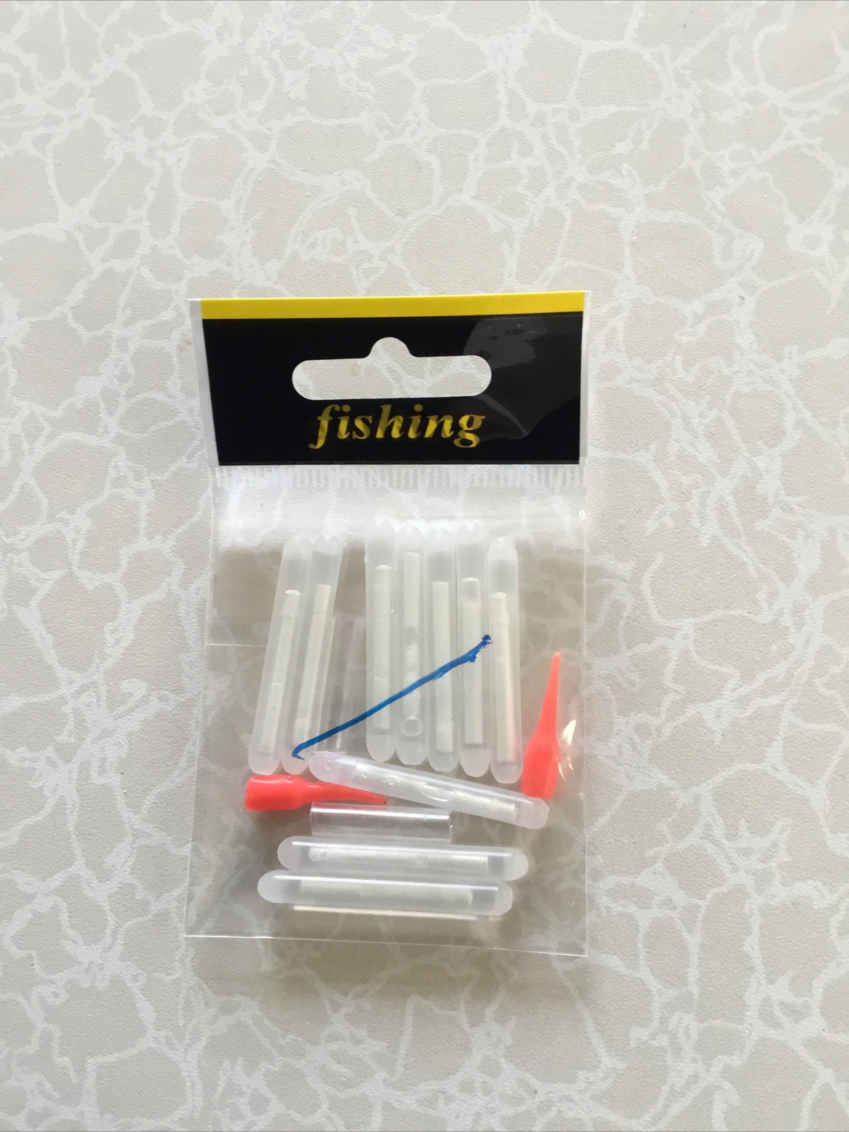 fishing Night Lights set of 10 starlights and 2Clear Hold 2 Float Tube Blue