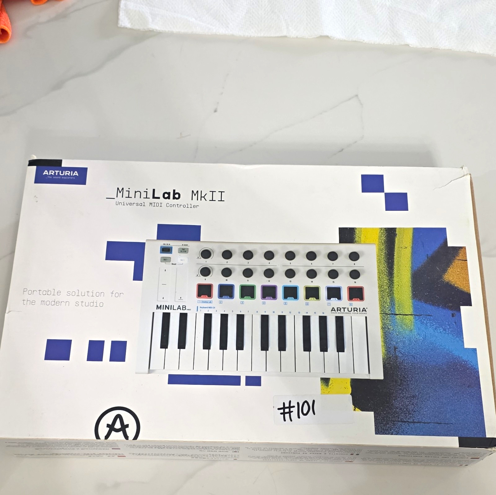 Arturia MiniLab MkII 25-Key Synth USB MIDI Keyboard Controller w/ Pads Encoders