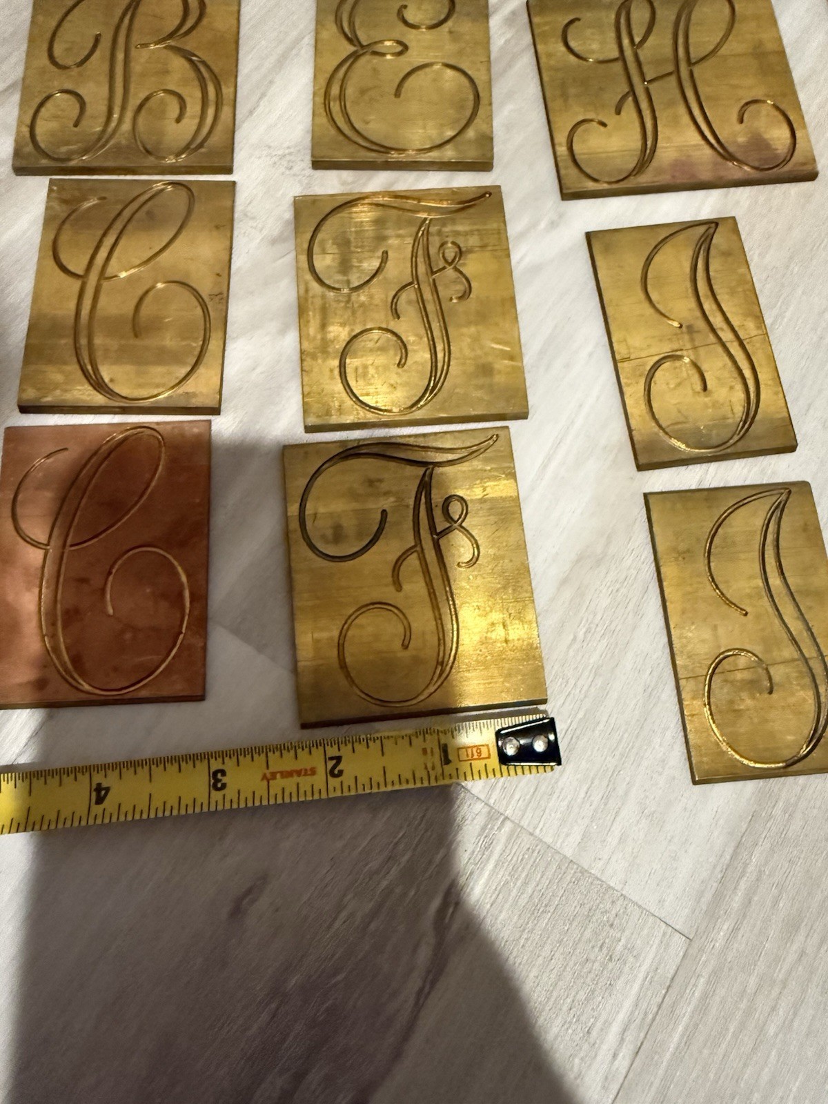 New Hermes Set Brass Engraving 48pc