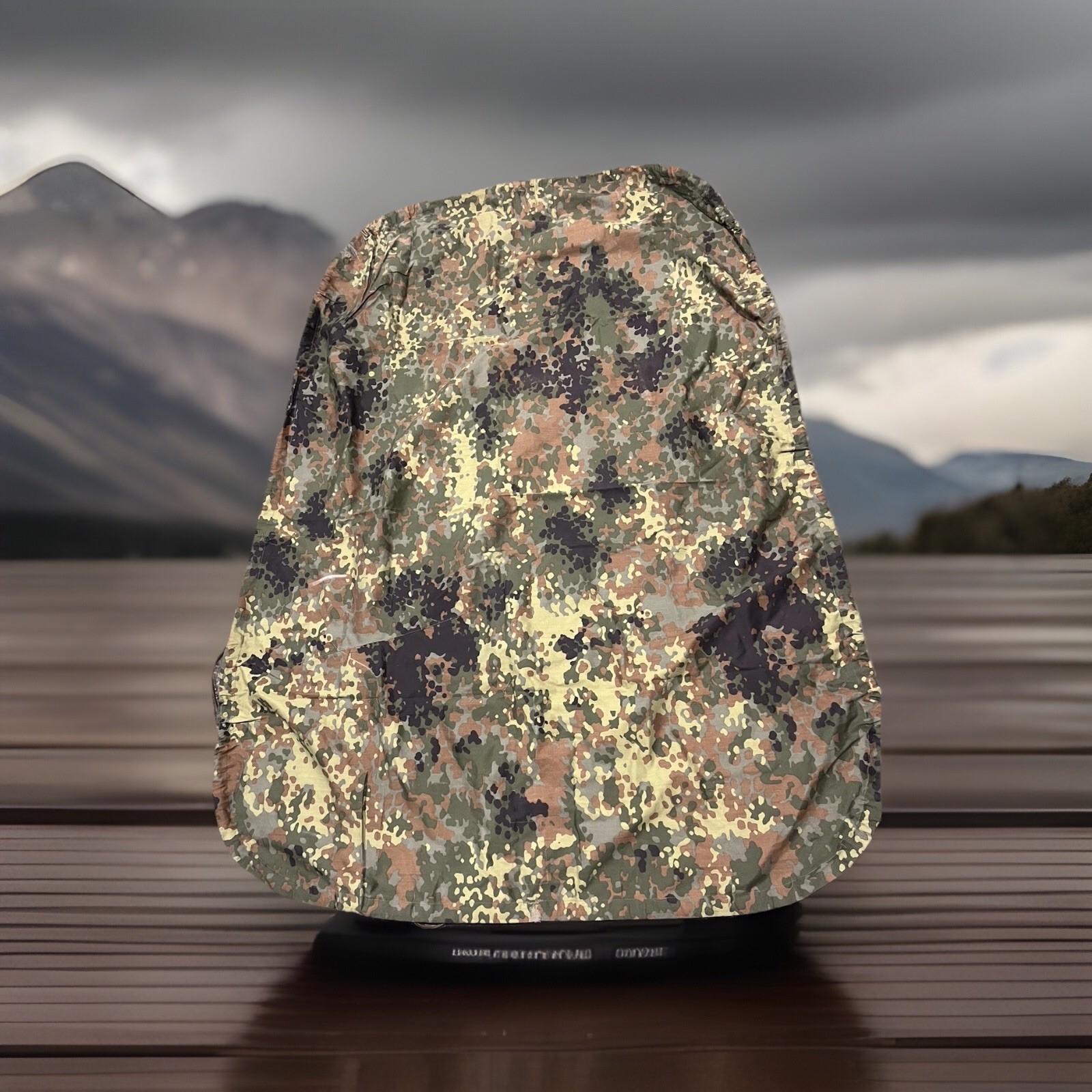 German Army Flectarn Camouflage Rucksack Cover DEU MAK AG, EXCELLENT