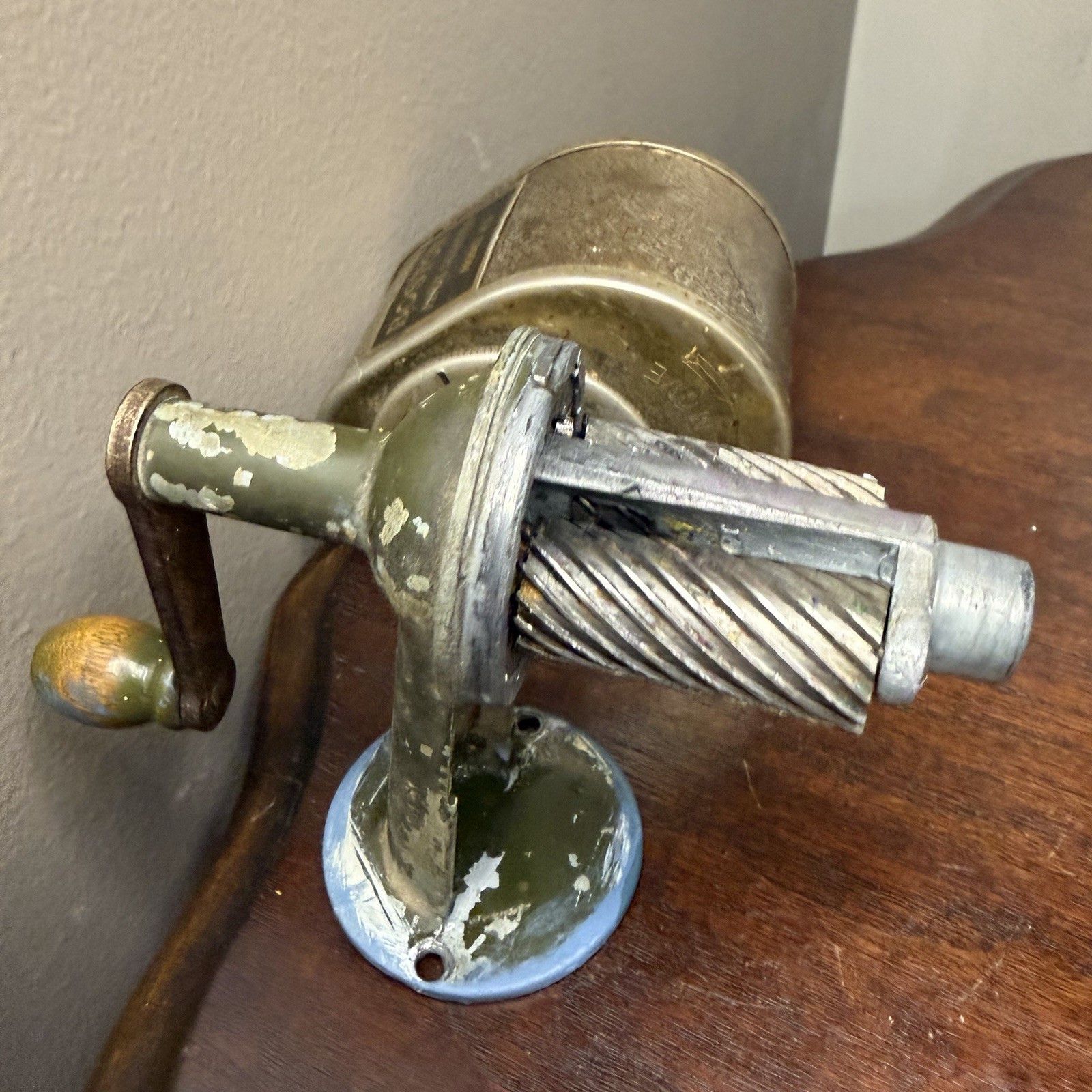 Vintage Boston Model KS Pencil Sharpener 1930's Table Mount