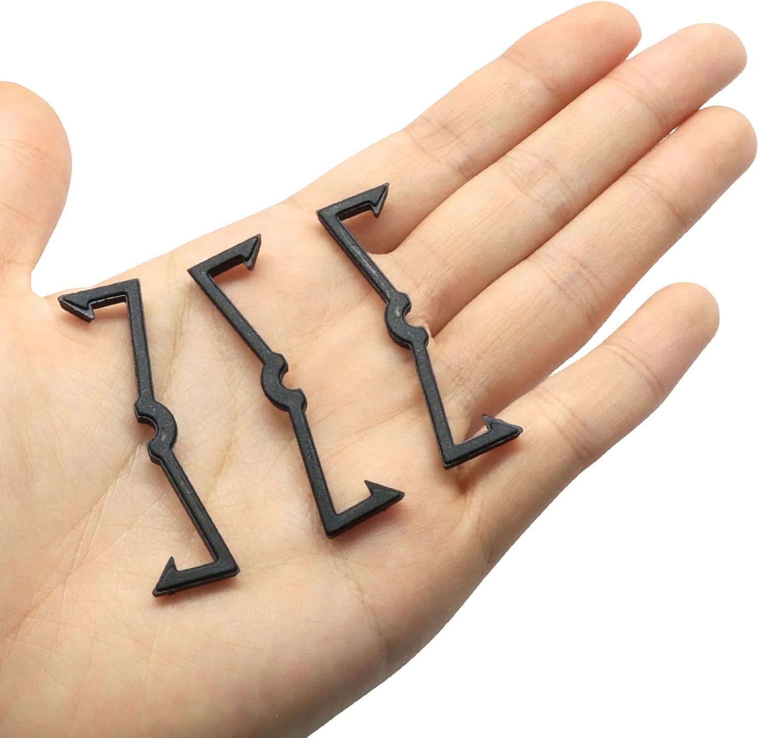 100Pcs Pegboard Clips Hook Locks Black Plastic Peg Locks Pegboard Hook Retainers