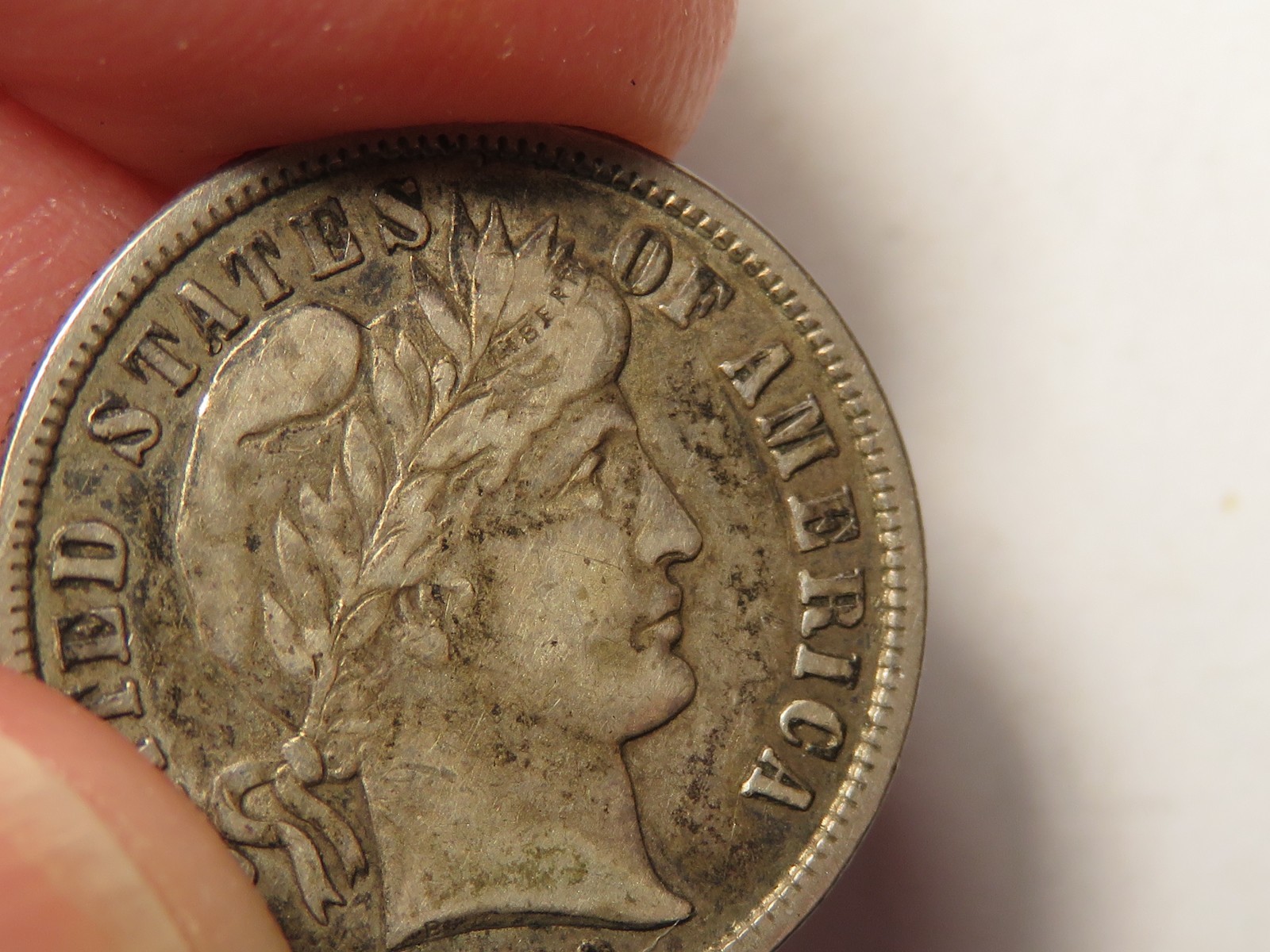1909-D Barber Dime Grading XF