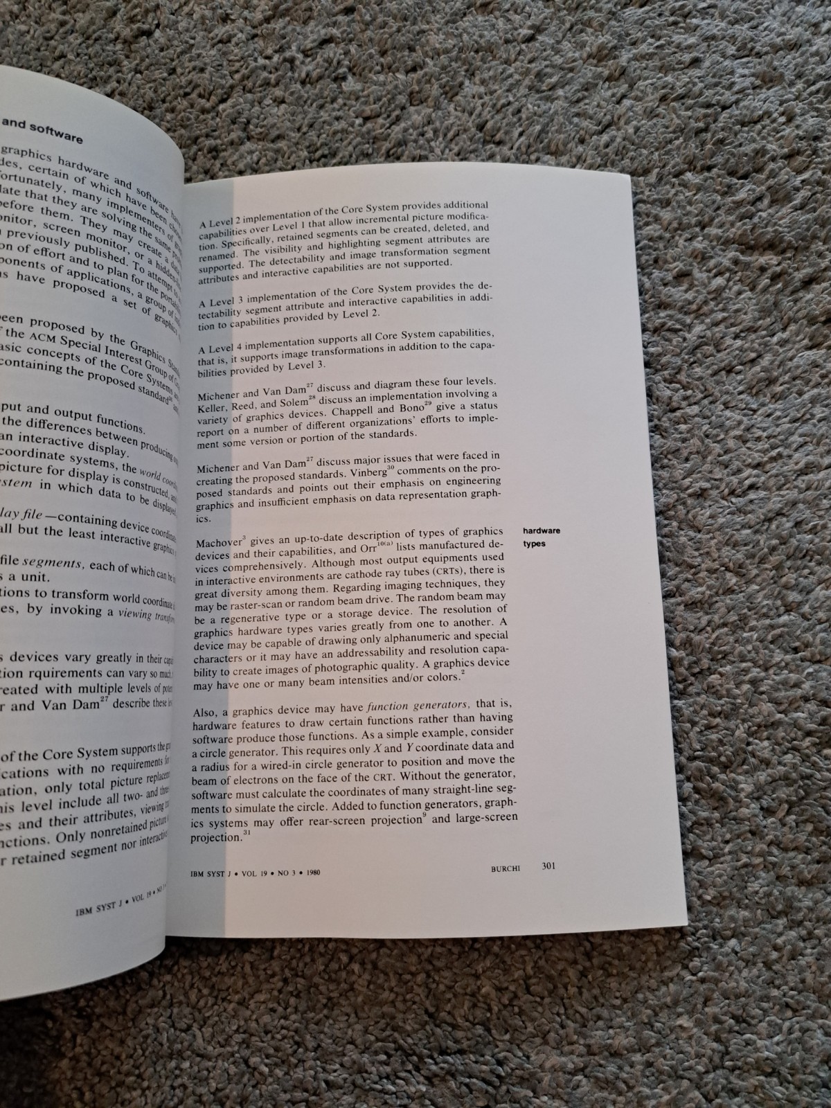 IBM Systems Journal Volume Nineteen Number Three 1980 Computer Graphics