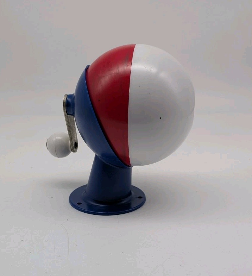 VINTAGE 1970'S MCM RED WHITE BLUE ALL AMERICAN BEROL PENCIL SHARPENER