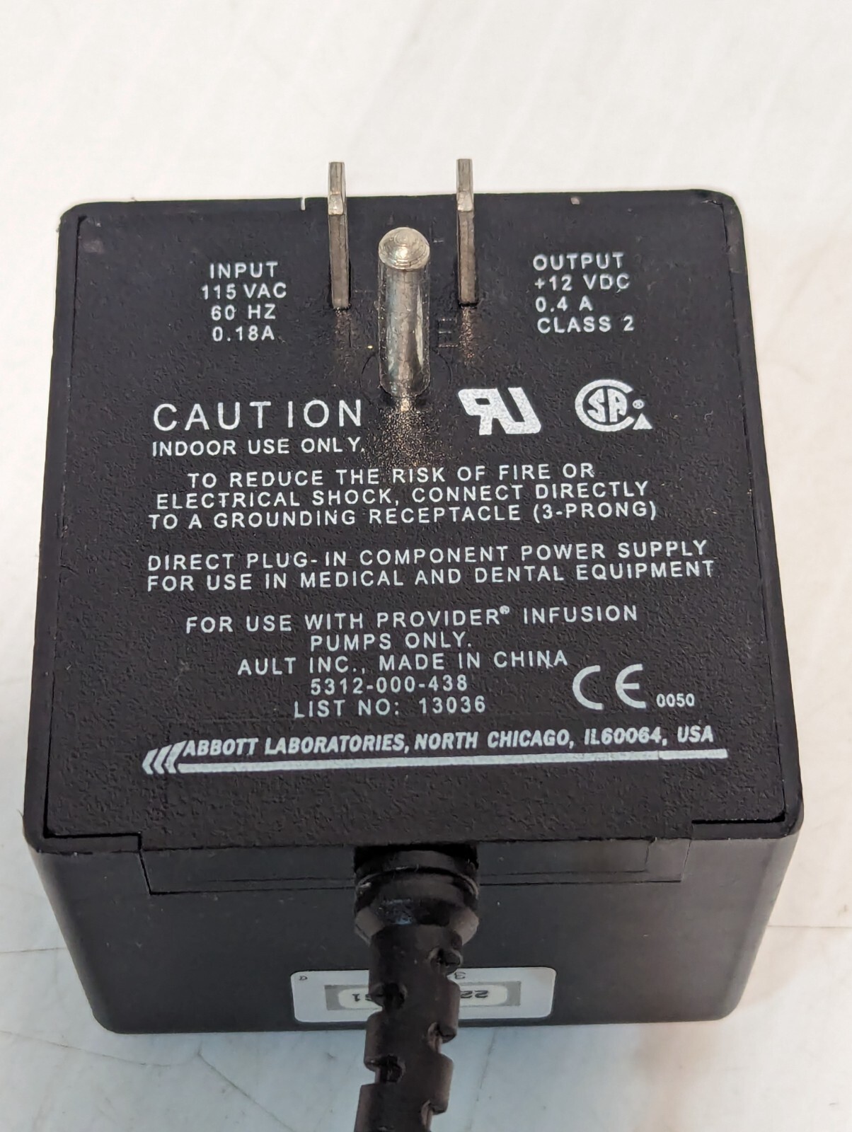 Abbott 5312-000-438 Power Supply