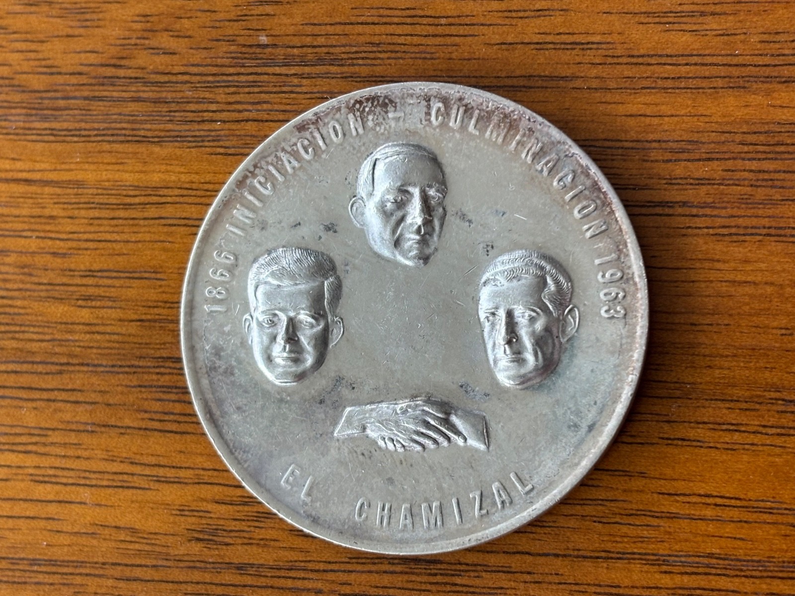 Mexico SILVER 1963 Recuperacion del Chamizal Grove 824a - Nice toning!