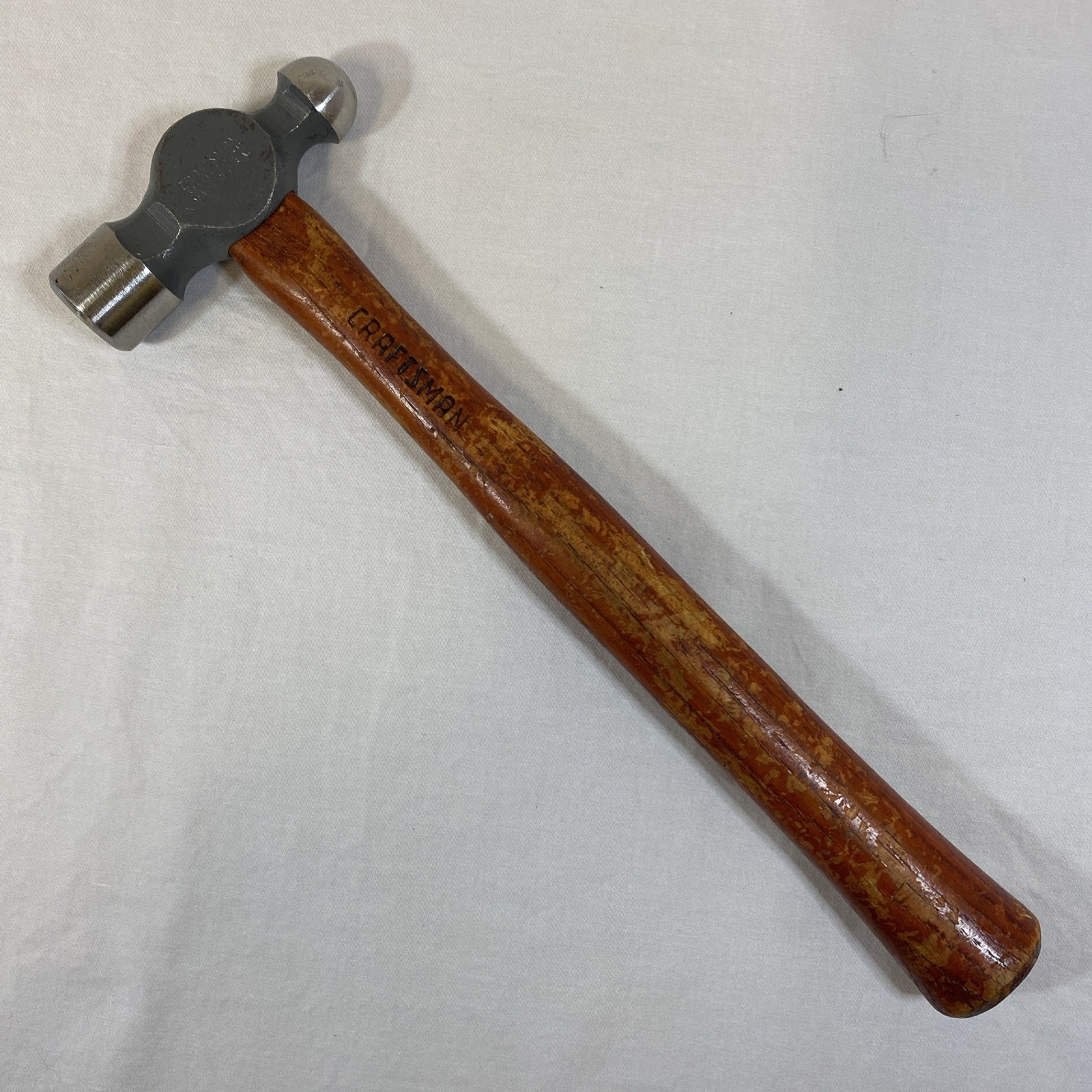 Vintage Craftsman 38464 Ball Peen Hammer 12oz with Hickory Handle