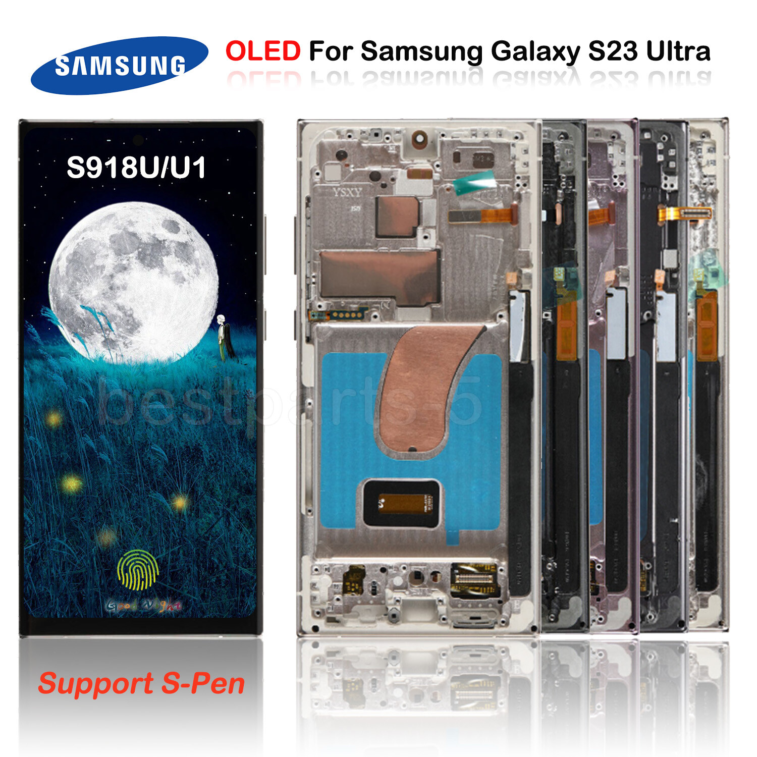 OLED For Samsung Galaxy S23 Ultra 5G SM-S918U/W LCD Display Screen Replacement