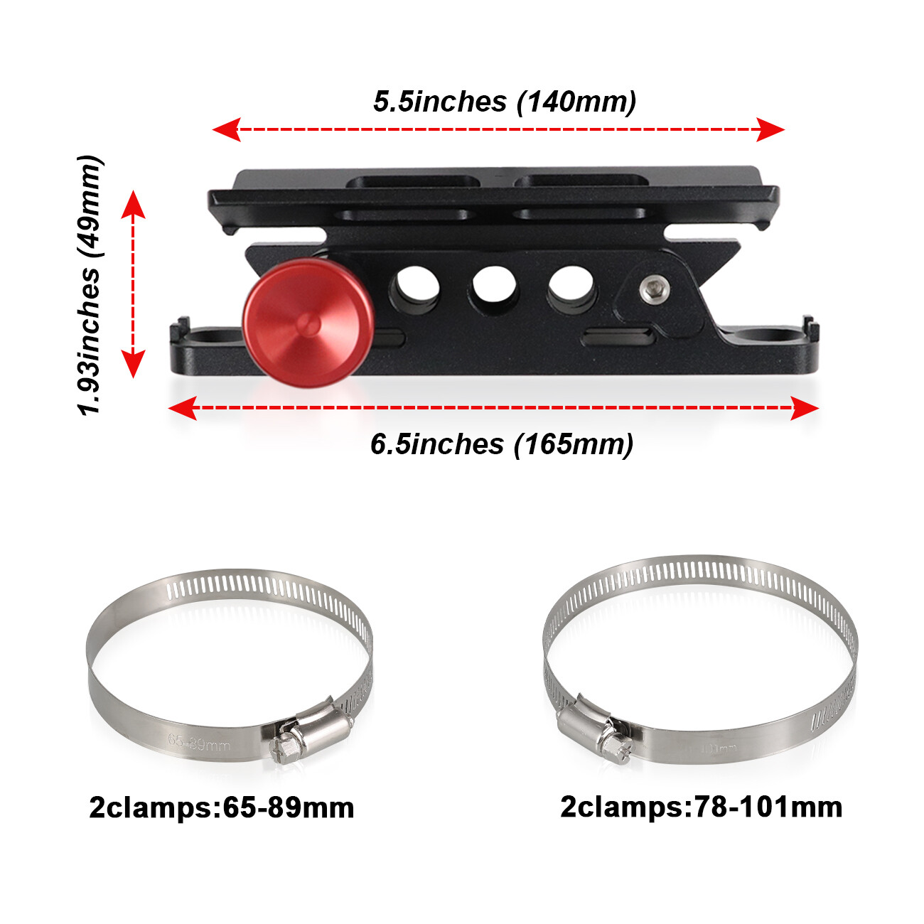 Car Roll Bar Fire Extinguisher Holder Mount Bracket Adjustable For Jeep Wrangler