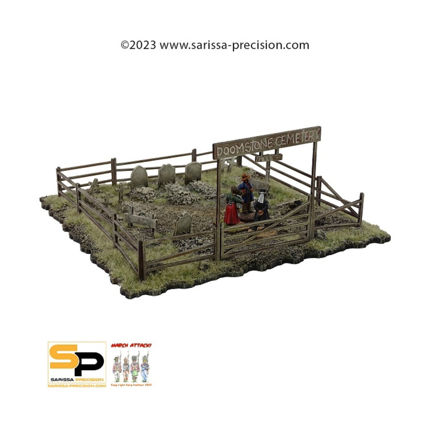 Sarissa Precision Terrain Cemetery Pack SW (New)