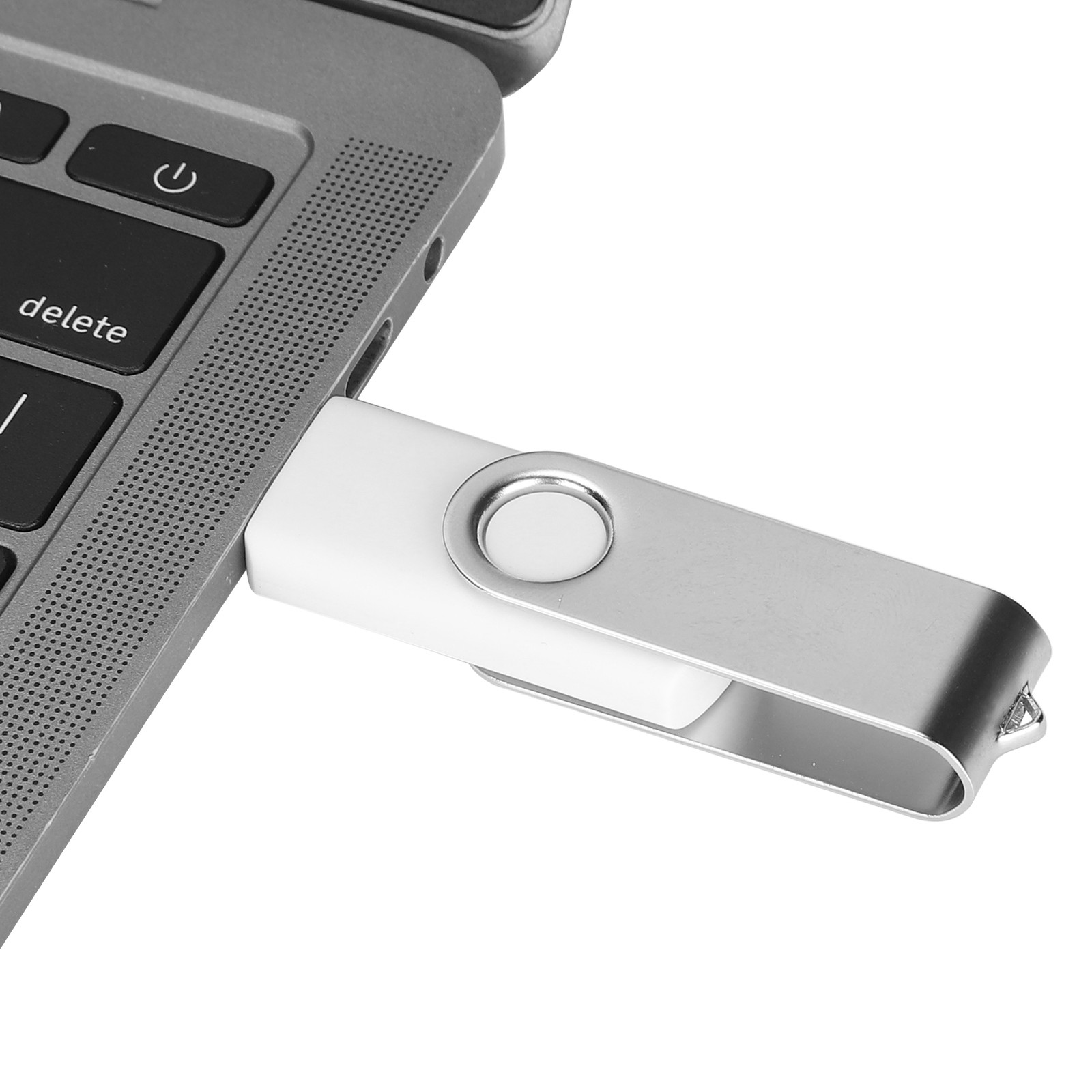 USB Flash Drive Candy White Rotatable Portable Storage For PC T-DSO