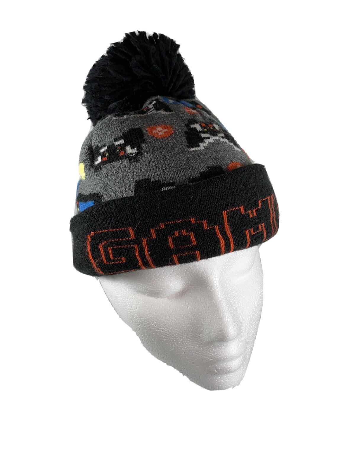 Children’s Place Gamer Stocking Cap Cuffed Winter Hat Size S/M 4-7
