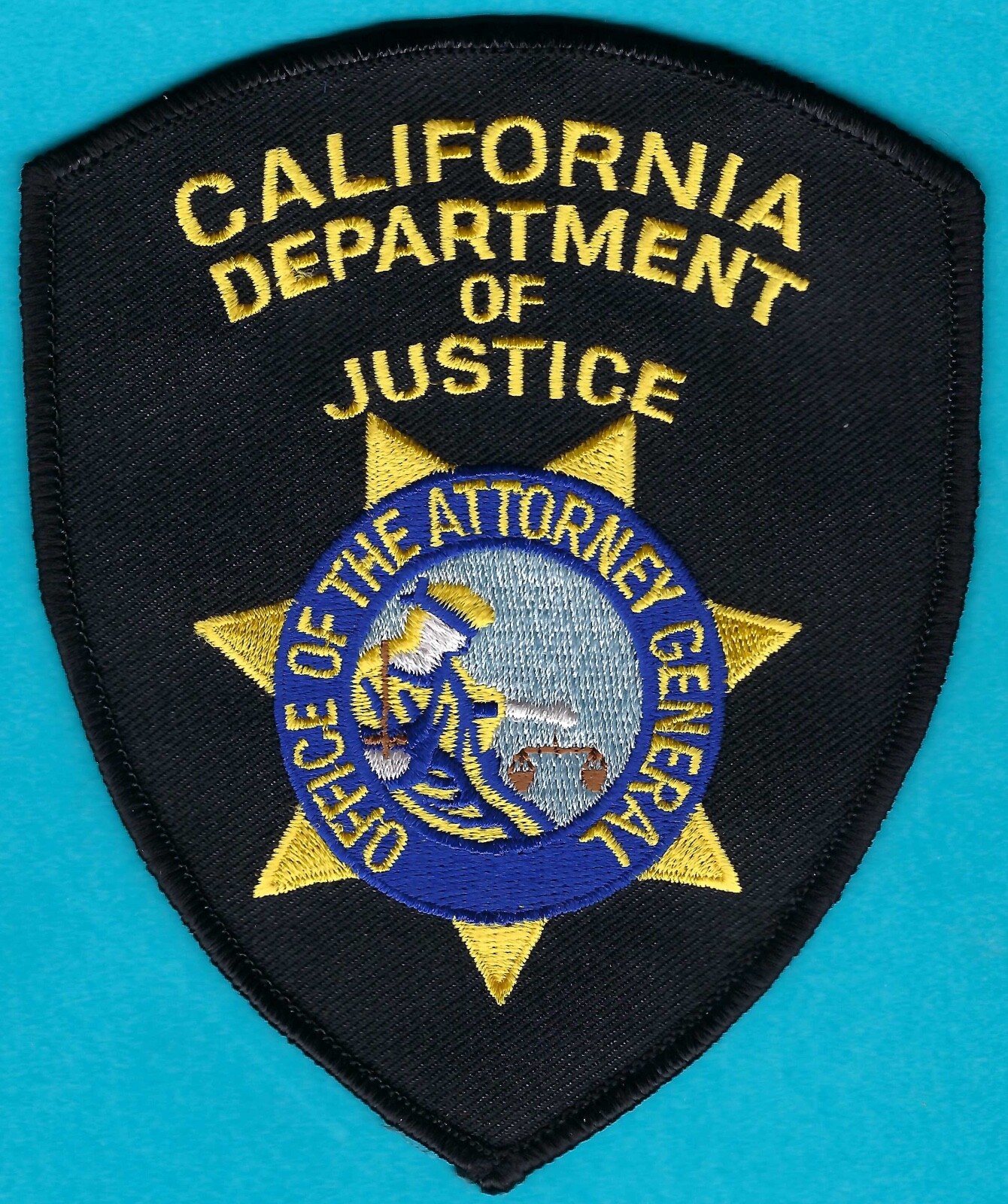 CALIFORNIA DEPARTMENT OF JUSTICE OFFICE OF THE ATTORNEY GENERAL PATCH