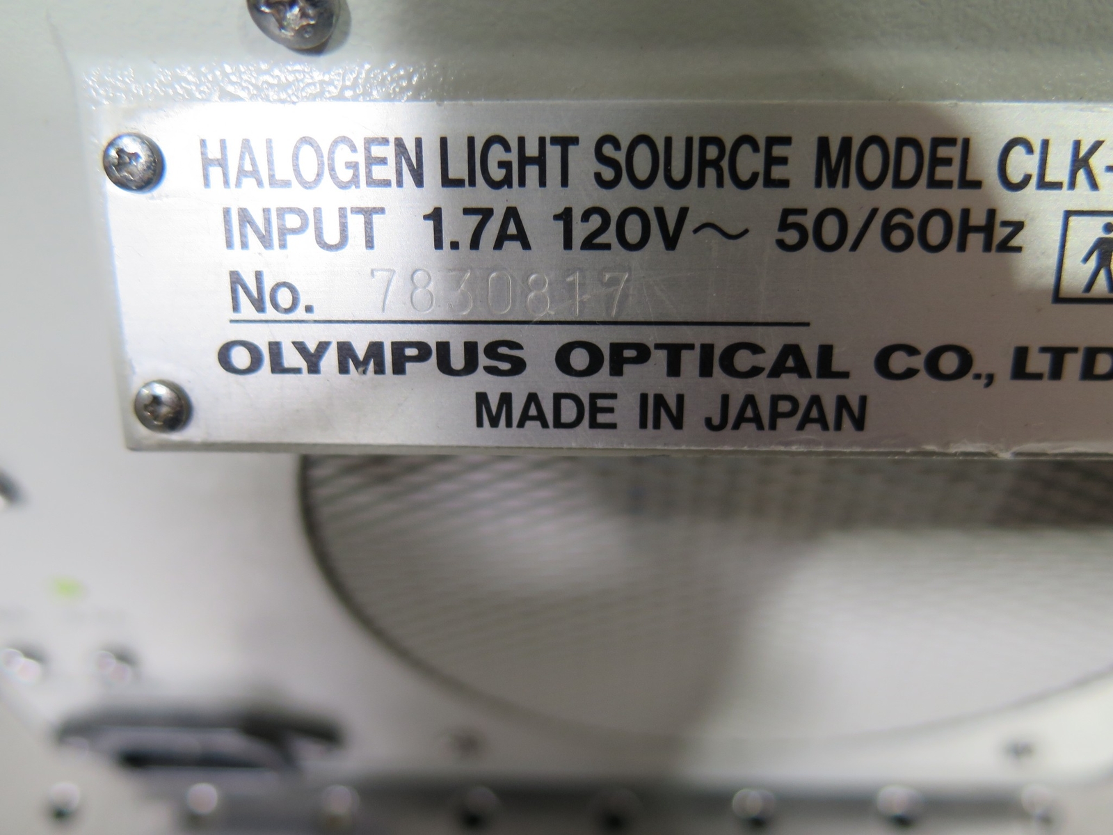 R192238 Olympus Optical CLK-4 Halogen Light Source