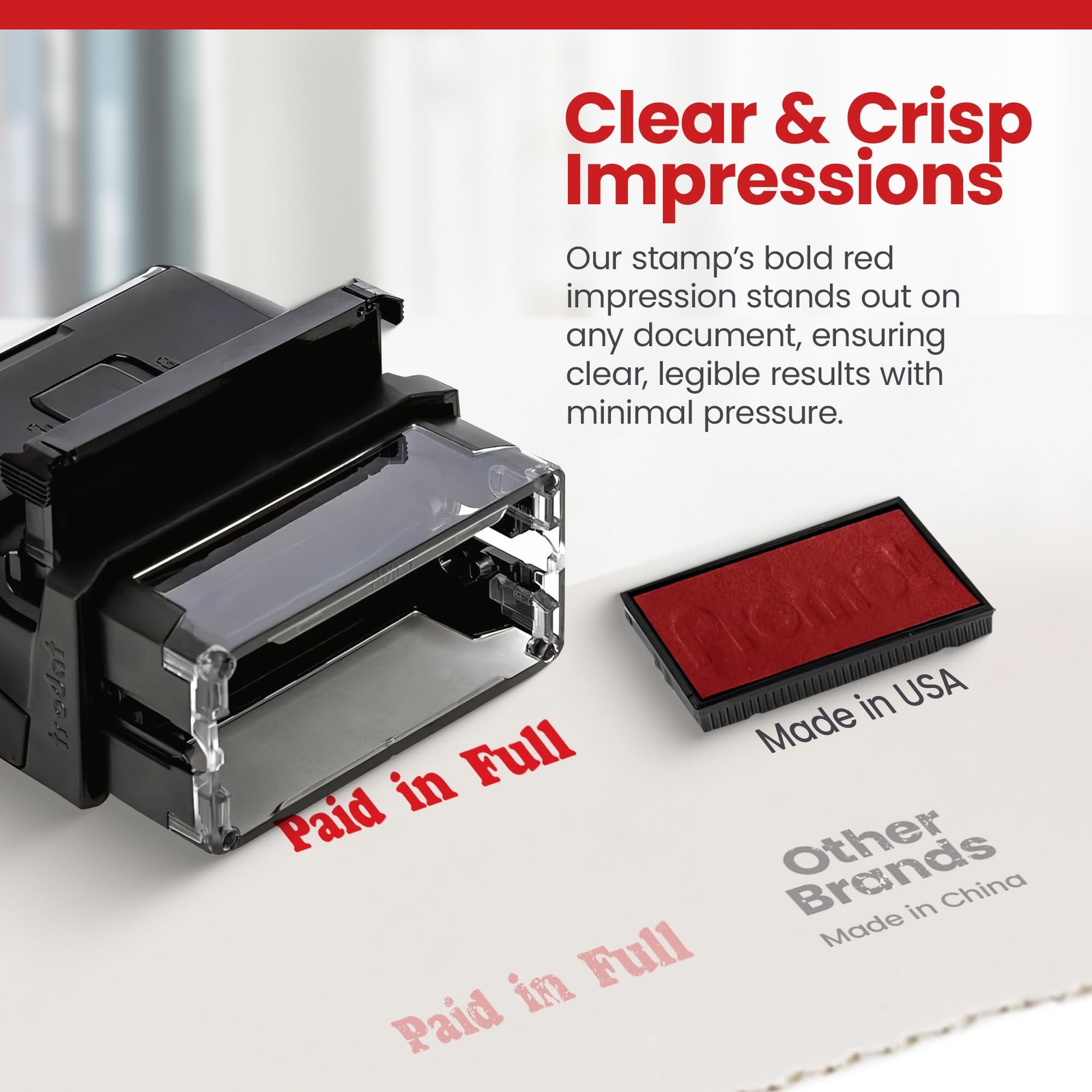 Paid in Full - Inking Stamp - Ink Stamps