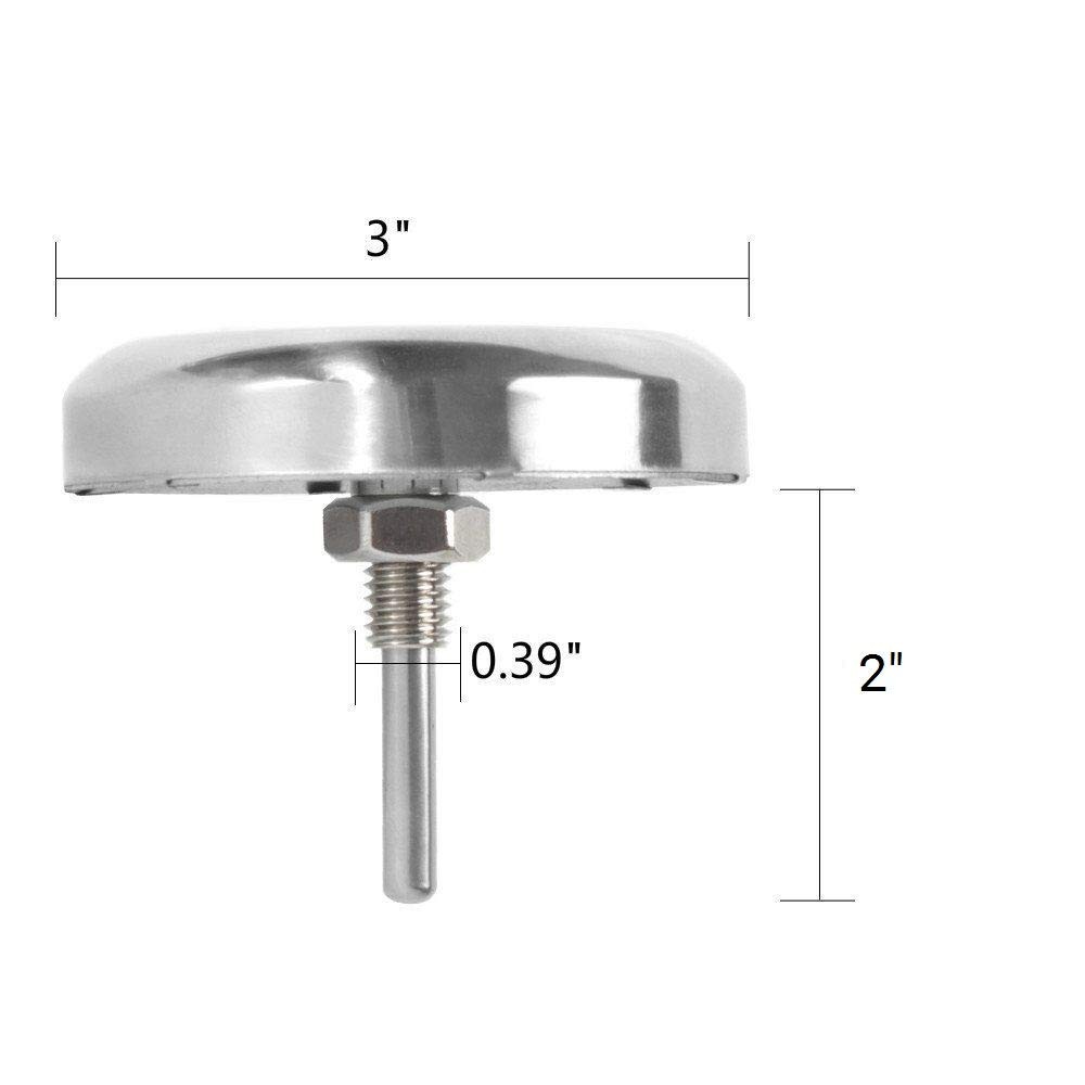 3" BBQ Temperature Gauge Thermometer Replacement for Master Forge, Cuisinart,...