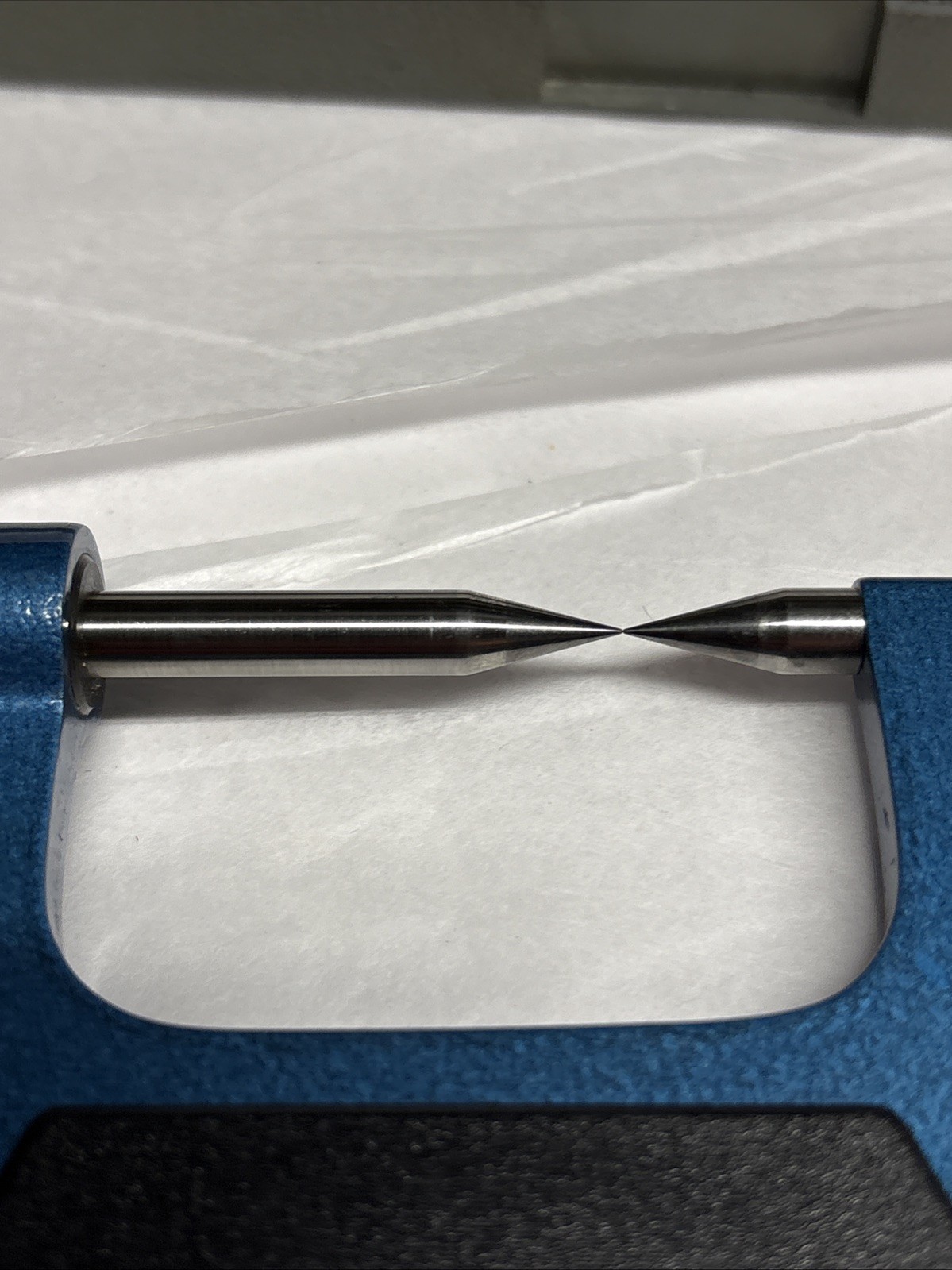 NULINE PRECISION 15° POINT MICROMETER 0-1" RANGE .001" GRADS W/case & Wrench