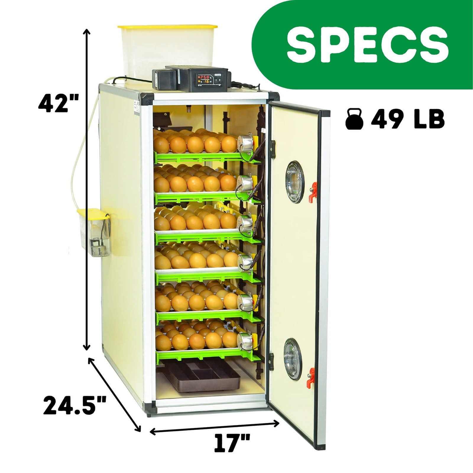 240 Eggs Incubator Kit (180 Set + 60 Hatch)